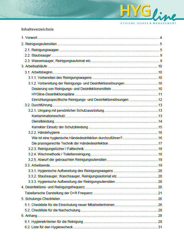 Handbuch für Reinigungskräfte